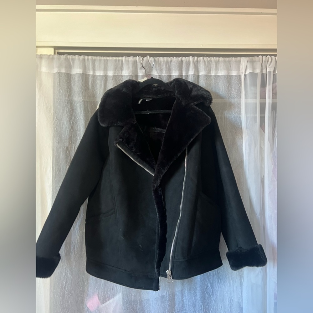 H&M fur jacket